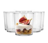 Glasmark KROSNO 1992 Lot De 6 Coupes À Glace En Verre Transparent Coupes À Dessert Pour Crème Glacée Fruits 300 ml