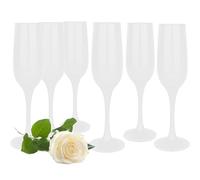 Glasmark Krosno Ensemble De 6 Coupes De Champagne Ensemble De 6 Coupes De Champagne Flûte À Champagne En Verre Verre À Prosecco Verre À Vin Mousseux Blanche 200Ml