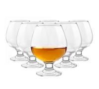 Glasmark Krosno Lot de 6 verres à cognac, pivotants et brillants, parfaits pour la maison, les restaurants et les fêtes, passe au lave-vaisselle