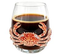 Glass Drinking Cups 3D Marine Animal Water Tumbler, Stemless Wine Glasses
