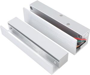 Glast��r Serrure électrique Verrou électronique sans cadre en forme de goutte Latch DC 12 V Ouvert à gauche Alliage d'aluminium