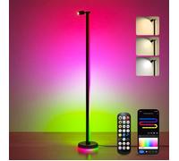 Glasvilla Lampadaire LED Multicolore Sync Musique App Télécommande Luminosité Hauteur Réglable Minuterie Salon Chambre Lineora-02