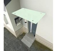 Glaszentrum Hagen - Type/S200x90cm Auvent en verre Avant-toit de porte MILCHGLAS VSG incl. support en inox