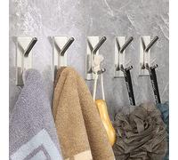 GlazieVault Lot de 5 crochets autocollants | Crochets muraux | Adhésifs imperméables et robustes à coller sur les crochets muraux pour porte