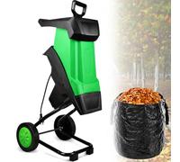GLBMXDD Broyeur de Branches électrique, broyeur de Jardin, diamètre de Coupe de 39 mm, Sac de ramassage de 50 L, pour Un Nettoyage Facile des déchets de Jardin et des Branches. 10mCable