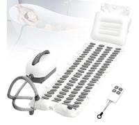 GLBMXDD Tapis de Bain à Bulles pour Spa Portable, 6 Vitesses de Bulles, télécommande et ventouses antidérapantes pour Une Relaxation optimale à Domicile. Regular114cm