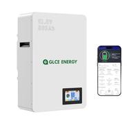 GLCE ENERGY Batterie LiFePO4 10 kWh, 51,2 V 200 Ah batterie au lithium à cycle profond avec BMS 200 A, interface de communication CAN et RS485, montage mural pour stockage d'énergie domestique, hors