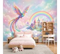 GLCWARM Papier Peint Panoramique Château Du Phénix 200X140Cm | Paysages De Rêve Revêtement Mural Décoration Chambre Design Moderne Intissé Tapisserie Photo Pour Chambre Salon