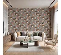 GLCWARM Papier Peint Photo Gland Hérisson 400X280Cm | Papier Peint Intissé 3D Rouleau De Mural Paysages Forestiers D'Automne Salon Chambre Art Poster Mural, Crème