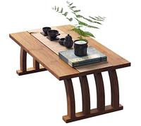 GLDYTVF Table Basse de Style Japonais pour Salon, décoration Zen, Table Basse près de la fenêtre, Marron 90 x 37 x 31 cm