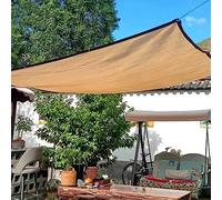 GLDYTVF Toile d'ombrage Beige pour Serre, Protection Solaire 90%, Filet d'ombrage en PEHD avec œillets, Respirant et Coupe-Vent. Disponible en 3x4m, 3x5m, 4x4m et 4x8m pour pergola de Jardin.