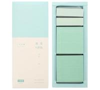 GLEAVI 1 Boîte Bloc de Notes Adhésives Bleu en Papier | Onglets Scolaires Compacts, Auto-adhésif Puissant, sans Traces, Usage Lecture et Bureau