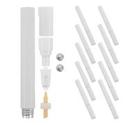 GLEAVI 10 Pièces Stylo Marqueur Acrylique Rechargeable | Tube Aluminium, Écriture Précise et Légère, pour Artistes et Professionnels, Petits Textes et Détails