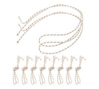 GLEAVI 10 Rouleaux Rouleau de Mèche Ronde en Coton Blanc pour Lampe à Huile Absorption D'huile et Allumage Rapide, pour Camping en Extérieur et Lanternes