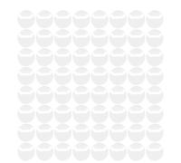 GLEAVI 100 Pièces Étui Porte-badge Rond en Plastique Transparent Surface Anti-rayures, Protection Précise pour Badges Ronds, pour Rangement et Présentation