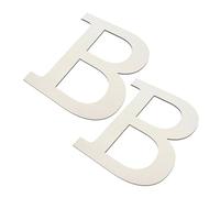 GLEAVI 2 Pcs Grand Alphabet en Bois Brut Lettres Murales Décoratives pour Bricolage Créatif Maison Jour de Fête