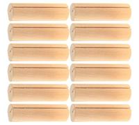 GLEAVI 20 Pièces Support Décoratif en Bois pour Tableau et Cartes de Visite, Socle Beige pour Porte-affiche, pour Décoration de Mariage et Ambiance Chaleureuse