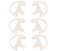 GLEAVI 3 Paires Embouts Auriculaires en Silicone Confortables, Blanc | Kits Audio à Tube Spiralé et Bouchons à Conduit Sonore, Souples, Résistants à L’usure, Usage Sport Intensif