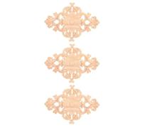 GLEAVI 3 Pièces Applique en Plastique Sculptée pour Porte de Meuble, Décoration Intérieure Facile à Intégrer, Design Unique et Robuste pour Projet DIY à Domicile