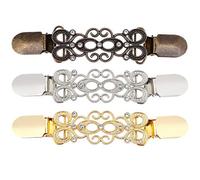 GLEAVI 3pièces Clip à Cardigan Fixe et Décoratif Petite Pince Forme de Épingle de Sûreté Accessoire de Bijoux pour Femme
