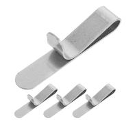 GLEAVI 4 Pièces Clip de Fixation pour Cercle à Gâteau Réglable en Acier Inoxydable Résistant à L'usure pour Support de Forme, pour Pâtisserie et Biscuits Argentés