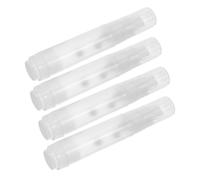 GLEAVI 4 Pièces Stylo de Peinture Vide Rechargeable, Tube Plastique | Marqueur Remplissable à Diamètre Interne Standard, Clip Arrière, Usage Chantier, Organisation par Couleur