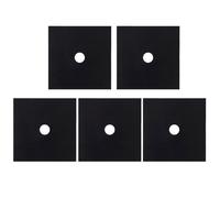 GLEAVI 5 Pcs Couvercles de Brûleurs à Gaz Tapis de Cuisinière à Gaz Pratiques Protège Plaque de Cuisson Nettoyage Facile Utilisation Réutilisable