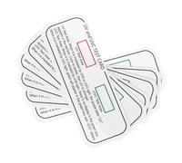 GLEAVI 6 Pièces Essai UV carte de test UV papiers de test pour UV bandelette de test UV bandelette de test d'intérieur testeur d'ampoules rayons ultraviolets carte d'instructions outil