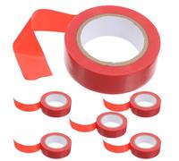 GLEAVI 6 Rouleaux Ruban Électrique Isolant Rouge PVC pour Faisceaux de | Adhérence Forte, Résistance à Chaleur L’usure, Usage Automobile et Assemblage