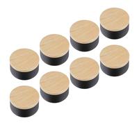 GLEAVI 8 Pièces Boîte à Bougies en Fer-Blanc 8 Oz Couvercle | Rangement, Fabrication Artisanale, Style Moderne Rustique, pour Fiançailles et Dîners, Format Compact