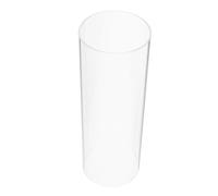 GLEAVI Abat-jour Cylindrique pour Éclairage de Bureau et Restaurants en Verre Transparent pour Bougies, Design Vintage Anti-vent Haute Transmission Lumineuse