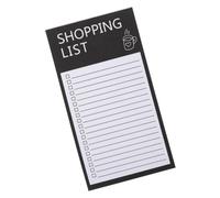 GLEAVI Bloc-notes Magnétique Liste Courses Réfrigérateur Motif Élégant Noir | Papier, Écriture Fluide, Message Visible, Dos Aimanté, pour Panneau Ferromagnétique et Tableau Blanc