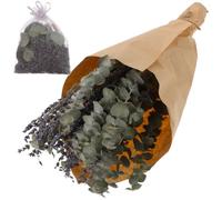 GLEAVI Bouquet Séché de Fleurs de Lavande avec Sachet Parfumé pour Décoration Intérieure, Purification de L'air, sans Arrosage, pour Maison et Bureau