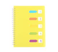 GLEAVI Cahier de Notes à Spirale Latérale Grand Format, Papier Jaune | Écriture Fluide, Usage École et Fêtes D’anniversaire, Style Grosse Taille, Bloc-notes pour Journal et Voyage