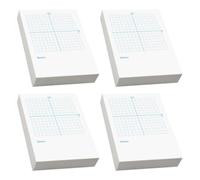 GLEAVI Cahier Maths Xy à Quadrillage, Papier Blanc 100 Feuilles pour Tracés | Recto Axes Xy, Verso Vierge, Papier Anti-transfert, pour Élèves, Cours et Tutorat de Maths