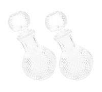 GLEAVI Ensemble 2 Pièces Carafes à Vin en Verre Épaissi 250ml pour Familles et Restaurants, Design Simple et Élégant pour Conserver et Sublimer les Arômes du Vin