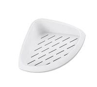 GLEAVI Étagère d'angle Flottante Murale en Abs sans Perçage, Rangement Triangulaire Simple et Élégant pour Bouteilles D'assaisonnement et Articles de Toilette en Salle de Bain