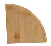 GLEAVI Étagère d'angle Murale en Bambou Naturel 15 CM Facile à Nettoyer pour Rangement Multifonction Plantes et Accessoires Salle de Bain Cuisine