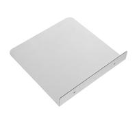 GLEAVI Étagère Murale Flottante Support Mural de L en Acier Inoxydable Argenté Organisateur Gain de Place Solution de Rangement Moderne pour Pots de Fleurs et Bouteilles D'épices