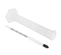 GLEAVI Hydromètre Précis et Outil de Mesure Cuisine, Densimètre pour Cidre en Plastique et Verre, Mesureur Hydrostatique Piston Gradué pour Évaluation