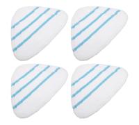GLEAVI Lingettes de Remplacement en Microfibre Triangle pour Balai Vapeur Lavables et Réutilisables 4pcs Absorption Fine de Poussière pour Nettoyage Profond des Sols
