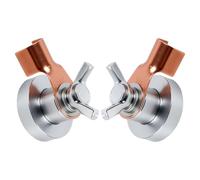 GLEAVI Lot de 2 Pinces de Masse Magnétiques Réglables 500a en Cuivre et Acier pour Soudage Industriel et Tuyauterie, Design Portable pour Travaux de Soudure Continus