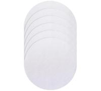 GLEAVI Lot de 6 Coussinets en Silicone Blanc pour Cuiseur Vapeur, Tapis Vapeur Rond Antiadhésif, Facile à Nettoyer et Pliable, pour Cuisson Alimentaire et Hôtel