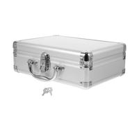 GLEAVI Mallette Rigide en Alliage D'aluminium Argenté Multifonction Mousse Protectrice, Capacité de Charge pour Camping et Rangement D'outils