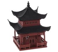 GLEAVI Miniature Pavillon Chinois Décoratif pour Aquarium et Bonsai Ornement Vintage Modèle Architectural Ancien Accessoire pour Micro Paysage et Aménagement Zen