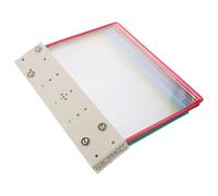 GLEAVI Organisateur de Dossiers en Papier Magnétique A4, 10 Poches | Support Mural, Fer et Pvc, pour Bureau à Domicile Cuisine, Capacité Jusqu’à Dix Documents A4