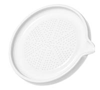 GLEAVI Outil de Broyage en Céramique Blanc Plateau Rainuré et Ouverture Coulissante, Presse-purée Manuel pour Ingrédients Cuisine Maison