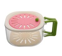 GLEAVI Panier Égouttoir avec Couvercle pour Laver Fruits et Légumes, Bassine Pliable en Pp et Pet, Facile à Nettoyer, Cuisine et Conservation