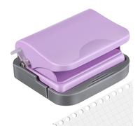 GLEAVI Perforatrice à Main Perforatrice de Papier Ronde en Plastique Pourpre, 6 Trous, pour Classeurs et Agendas, Perforation de Reliure Portable pour Papier