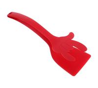 GLEAVI Pince à Spatule en Nylon Rouge pour Cuisson, Résistance à L'usure, Outil Multifonction pour Retourner Poisson et Œufs Cuisine